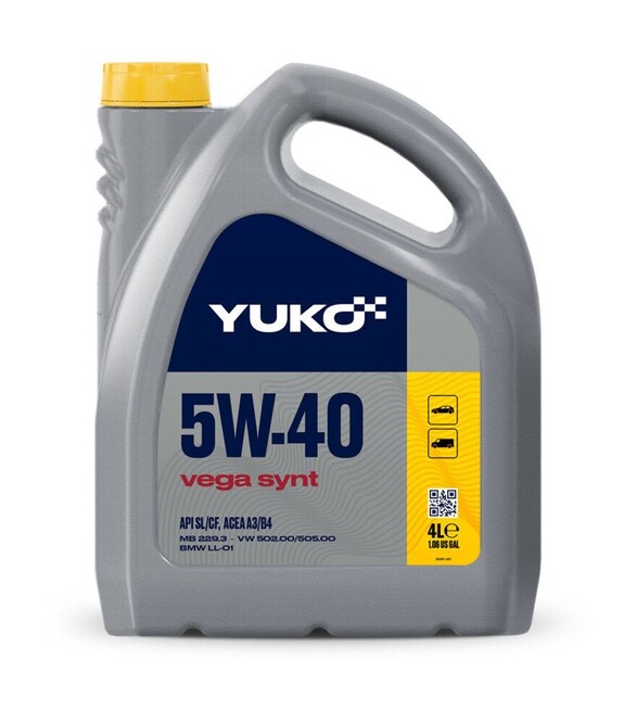 Моторное масло VUKO VEGA SYNT 5W-40 API SL/CF, 4 л