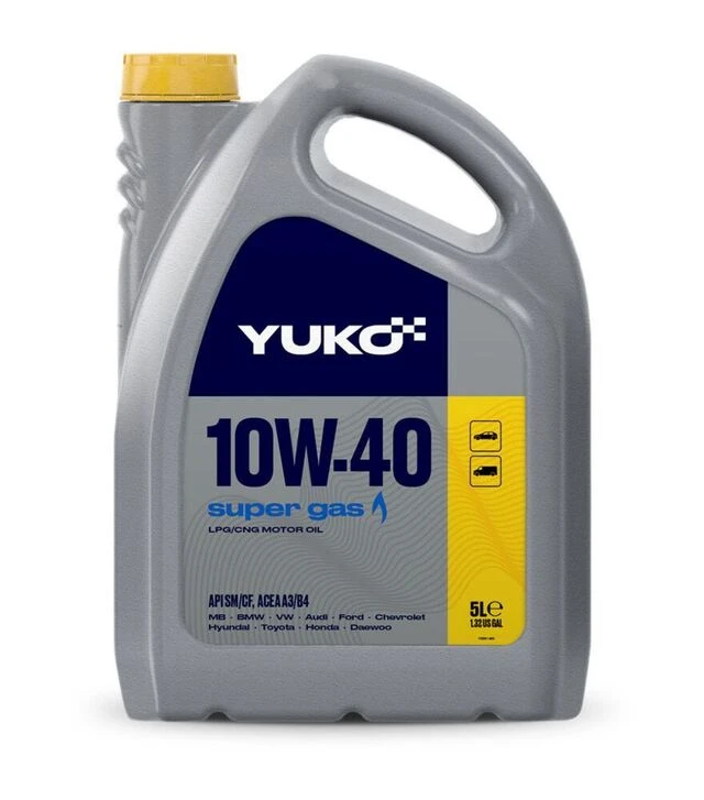 Моторное масло VUKO SUPER GAS 10W-40 API SM/CF, 5 л