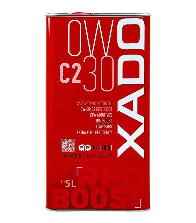 Моторна олива XADO Atomic Oil Red Boost 0W-30 C2, 5 л