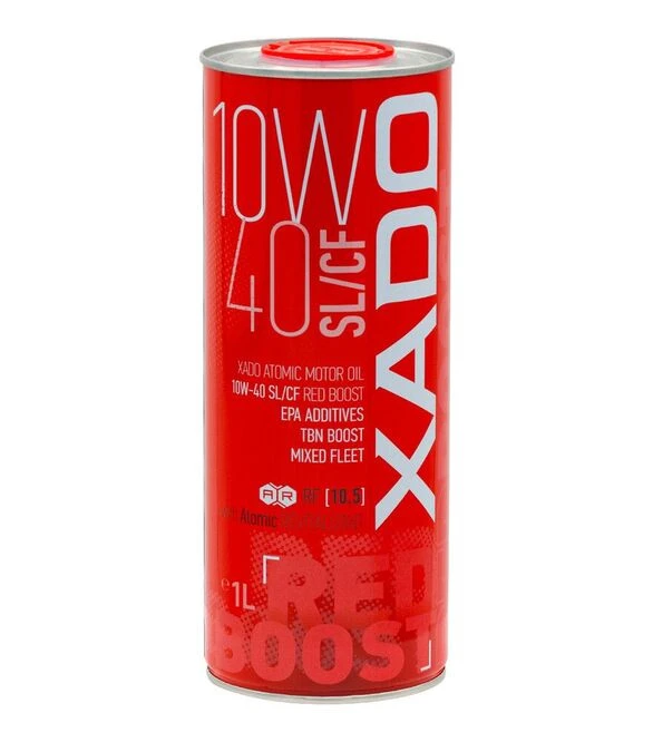 Моторна олива XADO Atomic Oil Red Boost 10W-40, SL/CF, 4 л