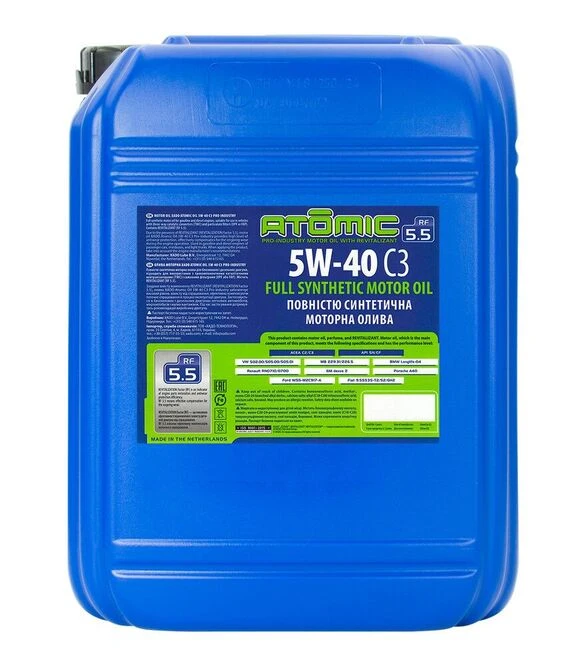 Моторна олива XADO Atomic Oil Pro-industry 5W-40 C3, 20 л