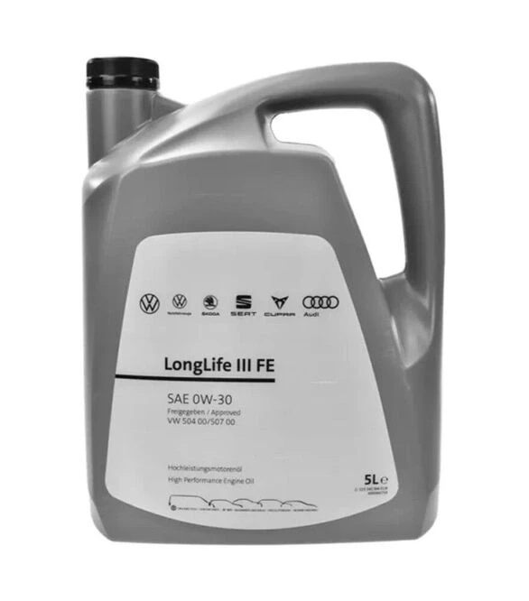 Моторное масло VW LongLife III FE 0W-30, 5 л