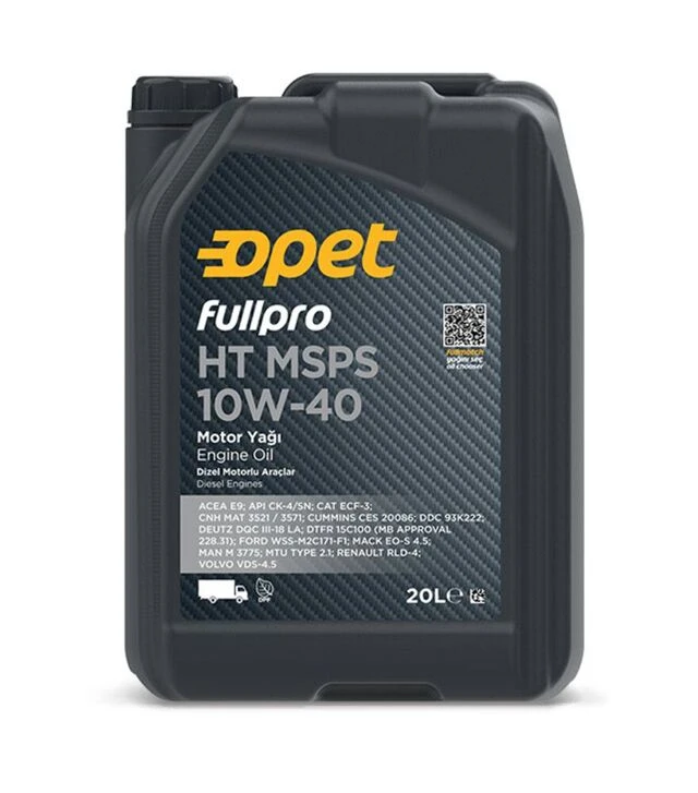 Моторна олива Opet Fullpro HT MSPS 10W-40, 20 л