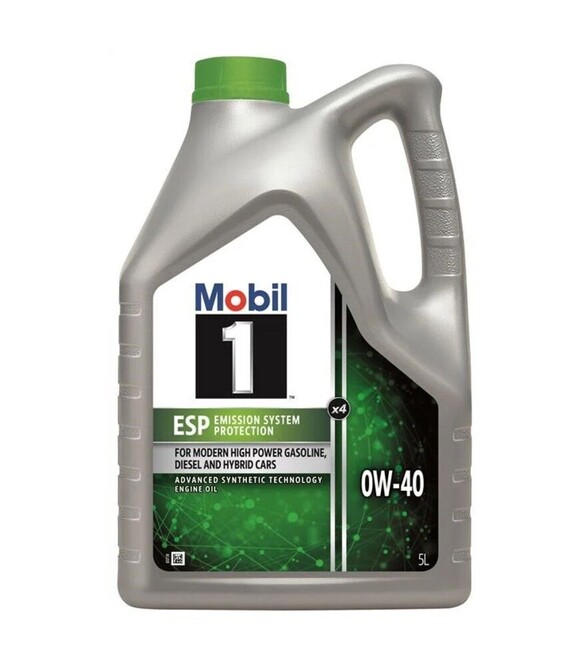 Моторна олива MOBIL 1 ESP X4, 0W-40, 5 л (157814)
