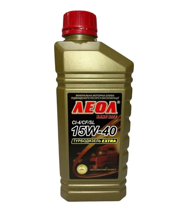 Моторное масло LEOL TURBODIESEL EXTRA, 15W-40, 1 л