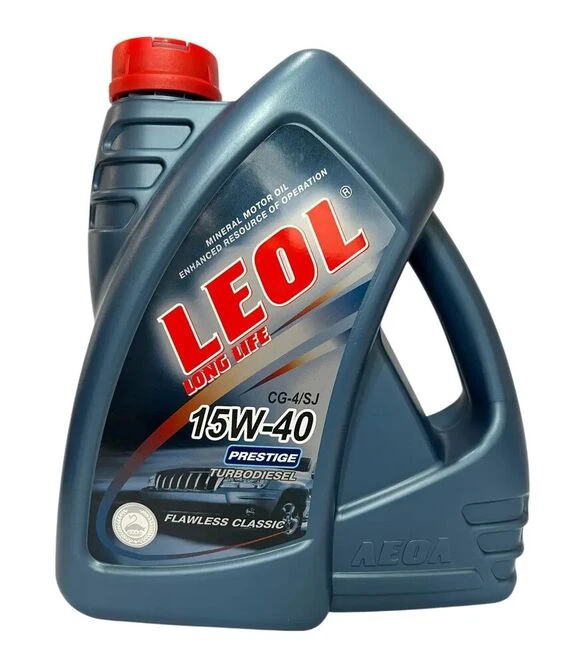 Моторное масло турбодизельное LEOL PRESTIGE 15W-40, API CG-4/SJ, 4 л