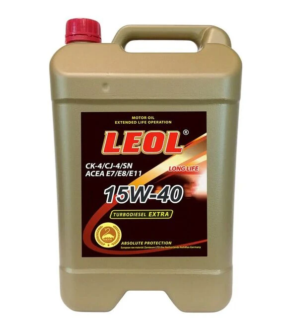 Моторна олива LEOL Turbodiesel Extra 15W-40, API CK-4/CJ-4/SN, ACEA E7/E8/E11, 10 л