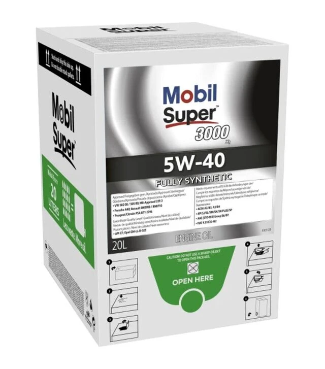 Моторна олива MOBIL SUPER 3000 Х1, 5W40, BAG-IN-BOX 20 л