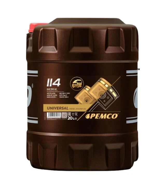 Моторна олива Pemco 114 15W-40 універсальна, 20 л