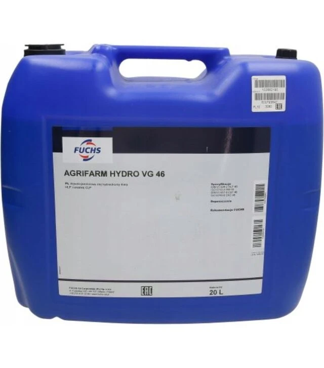 Гидравлическая смазка AGRIFARM HYDRO VG 46 NEW, 20 л