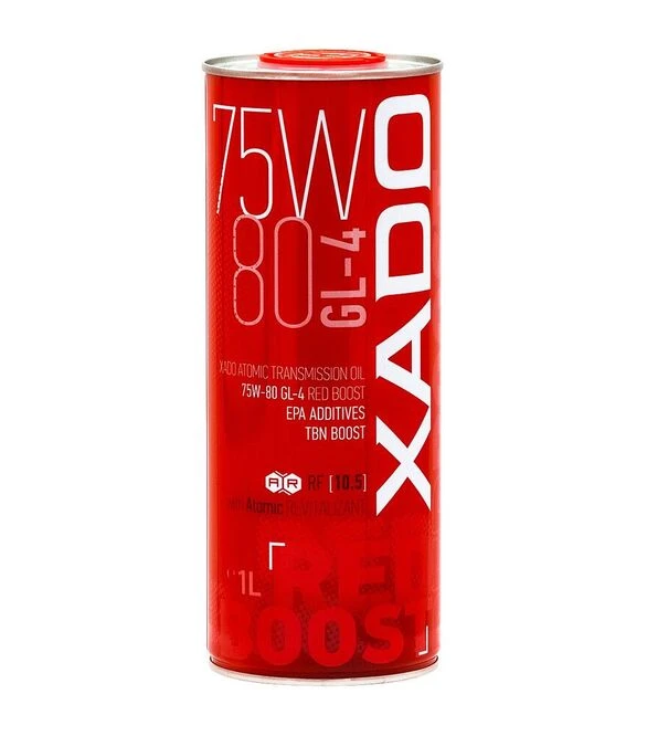 Трансмісійне мастило XADO Atomic Oil Red Boost 75W-80 GL-4, 1 л