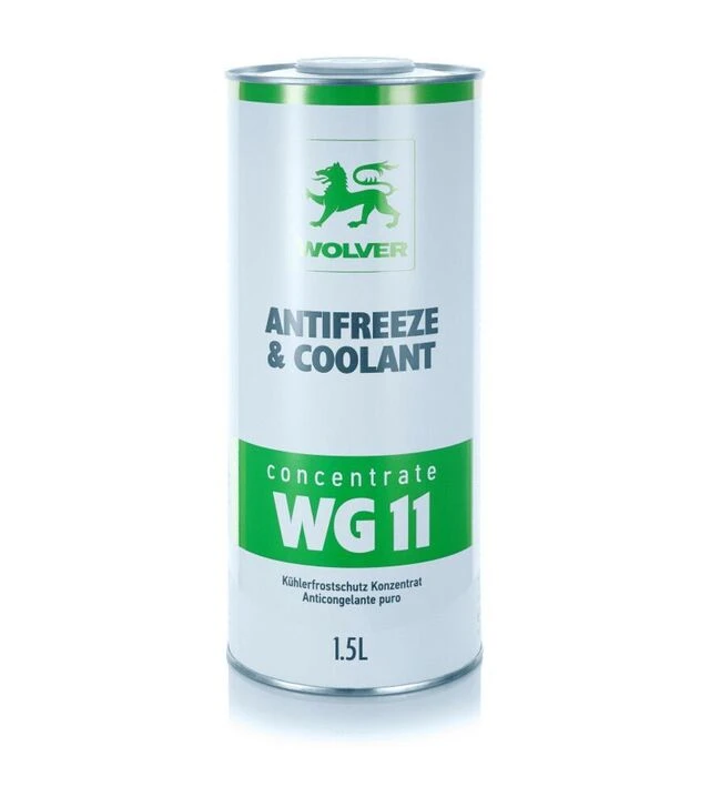 Антифриз WOLVER ANTIFREEZE & COOLANT CONCENTRATE (WG11) зелений, 1,5 л