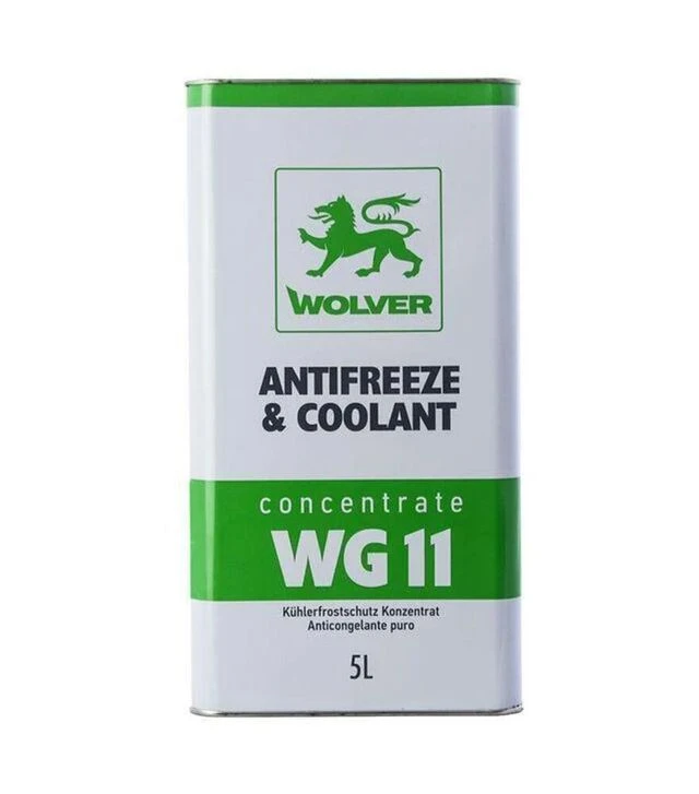Антифриз WOLVER ANTIFREEZE & COOLANT CONCENTRATE (WG11) зелений, 5 л