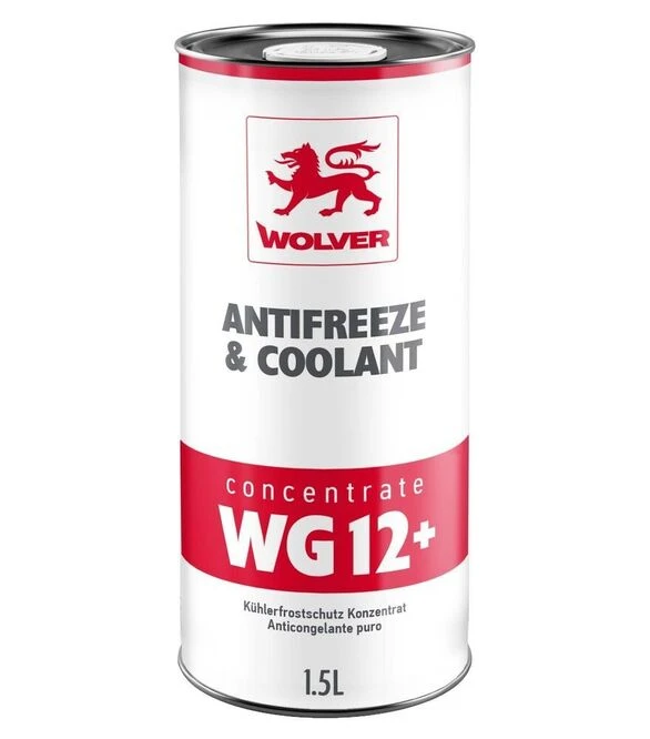 Антифриз WOLVER ANTIFREEZE & COOLANT CONCENTRATE (WG12+) червоний, 1,5 л