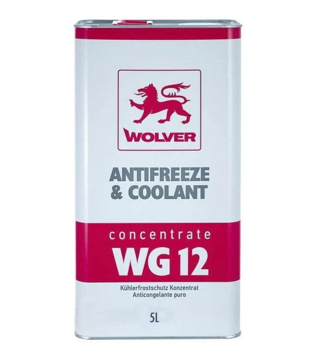 Антифриз WOLVER ANTIFREEZE & COOLANT CONCENTRATE (WG12+) червоний, 5 л