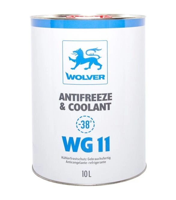 Антифриз WOLVER ANTIFREEZE & COOLANT (WG11) синій, 10 л