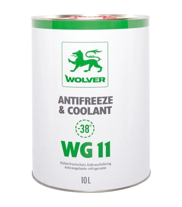 Антифриз WOLVER ANTIFREEZE & COOLANT (WG11) зелений, 10 л