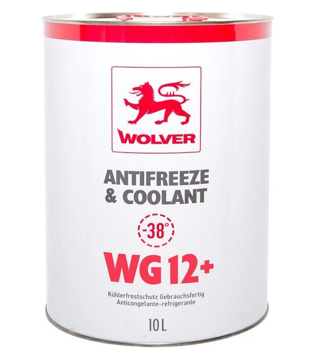 Антифриз WOLVER ANTIFREEZE & COOLANT (WG12+), 10 л
