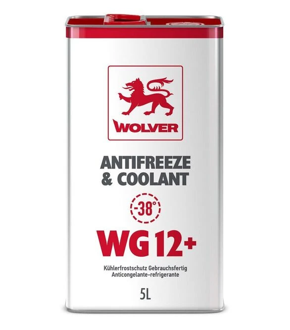 Антифриз WOLVER ANTIFREEZE & COOLANT (WG12+), 5 л