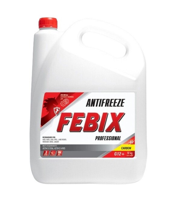 Антифриз Febix Professional Carbon (G-12) червоний, 10 кг