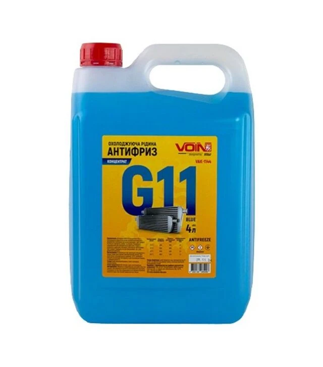 Антифриз VOIN концентрат G11 синій, 4 л