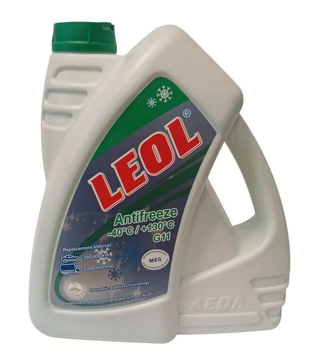 Антифриз LEOL G11, зелений, 4 л