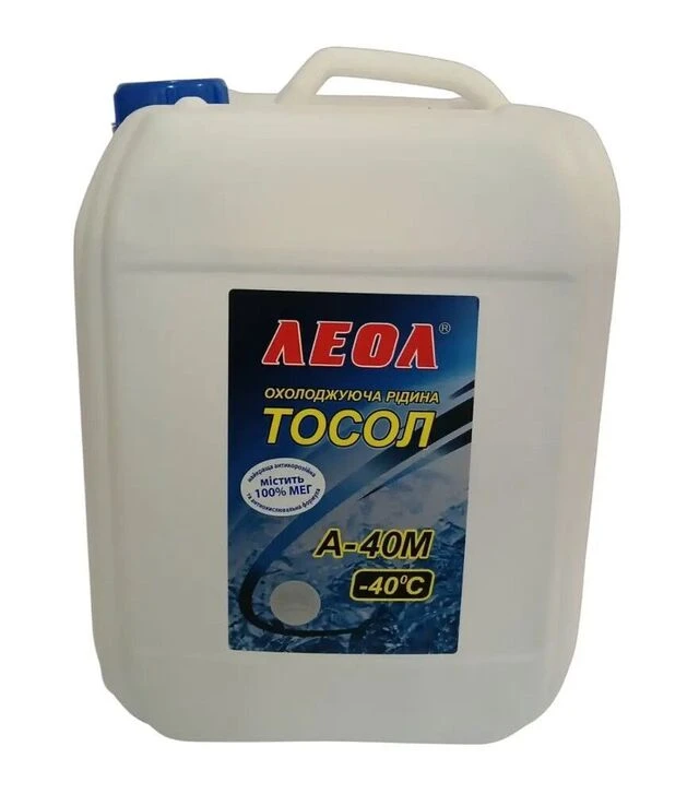 Антифриз LEOL Тосол -40°C, синій, 10 л