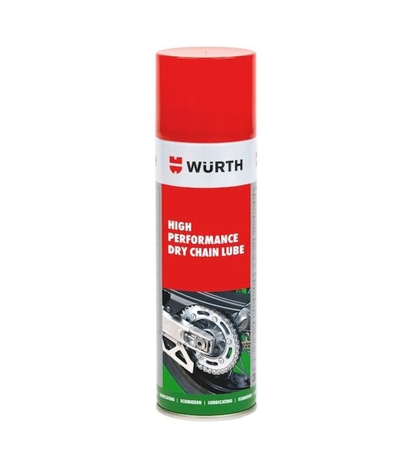 Смазка WURTH Dry Chain Lube для цепей мотоциклов, 500 мл (89301513)