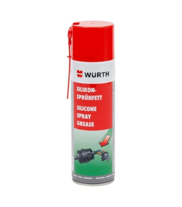 Смазочное масло силиконовое WURTH, спрей, 500 мл (893223)