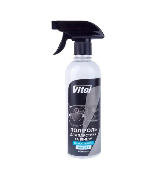 Полироль VITOL Black Touch для пластика и винила, матовая, 400 мл (VTP-4022)