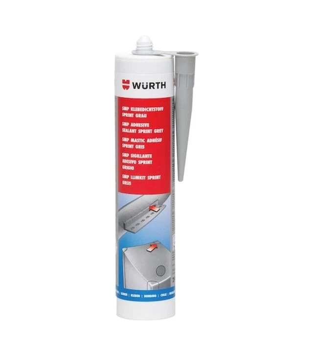 Клей-герметик WURTH SMP Sprint, гібридний, сірий, 290 мл (893237121)