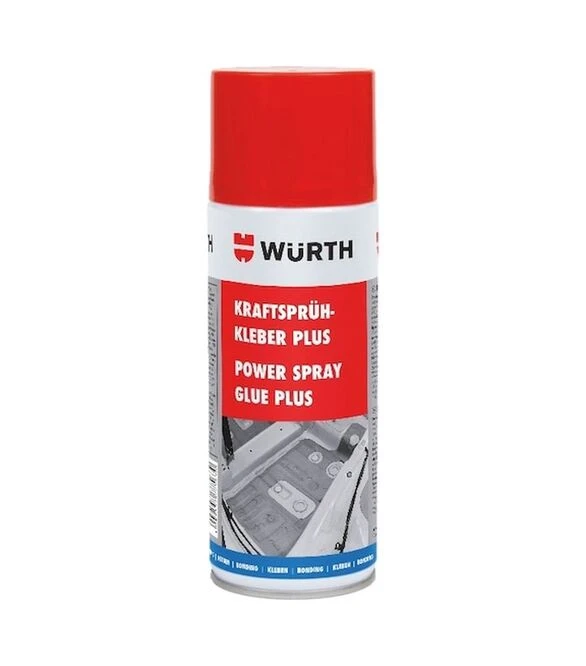 Клей-спрей WURTH PLUS, прозрачный, 400 мл (890100064)