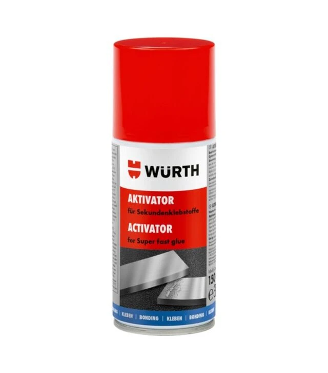 Активатор цианокрилатного клея WURTH SABESTO, прозрачный, 150 мл (89330120)