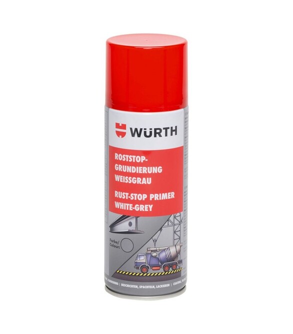 Ґрунтовка епоксидна WURTH Rust-Stop, спрей, світло-сіра, 400 мл (8932101)