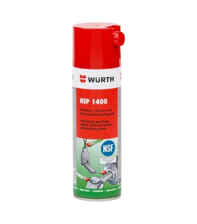 Средство WURTH HSP 1400 для смазывания, высокотемпературное, спрей, 300 мл (893123)