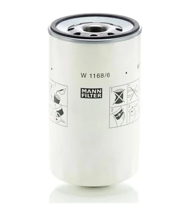Фильтр масляный Mann-Filter Deutz/Fahr/Khd W1168/6 (18101293068)
