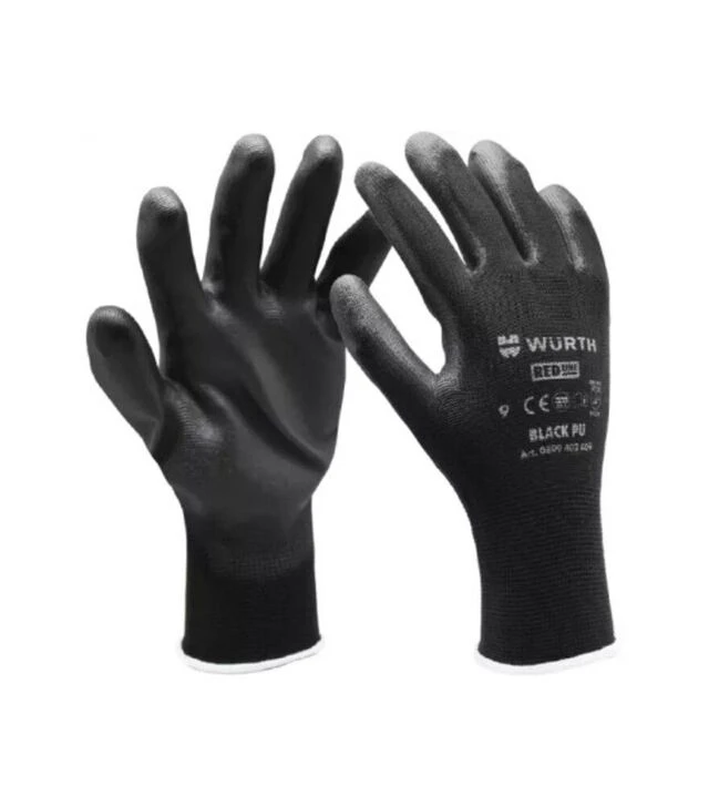 Рукавиці захисні WURTH Black PU, р. 6 (899402406)