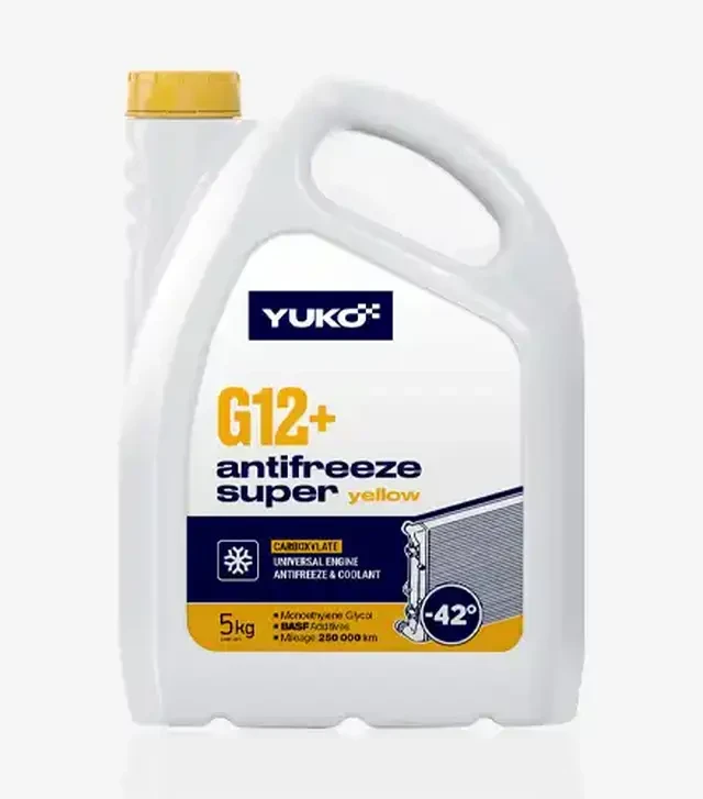 Антифриз Yuko -40 Super G12+ желтый, 5 кг