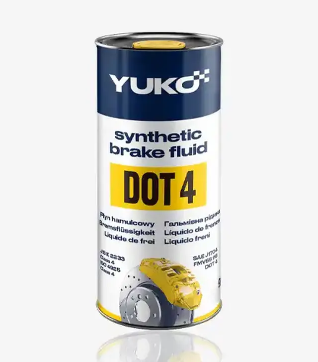 Тормозная жидкость Yuko DOT 4, 1 л