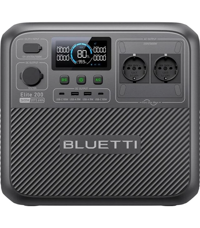 Портативная зарядная станция Bluetti Elite 200 V2, 2,6 кВт