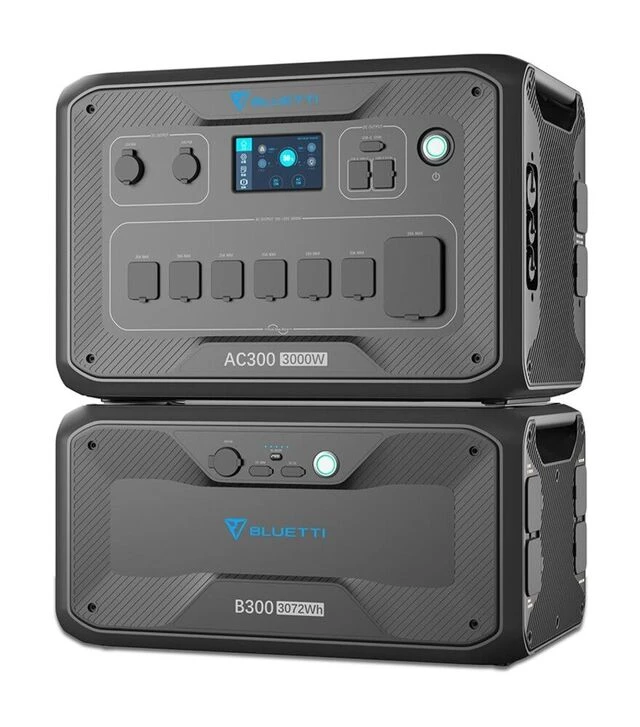 Комплект зарядных станций BLUETTI AC300 + B500K, 5120 Вт*ч, 1420000 mAh, 3 кВт (PB931606)