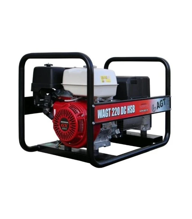 Генератор сварочный бензиновый AGT WAGT 220 DC HSB, 6,5 кВт (PFWAGT220DHU/E)