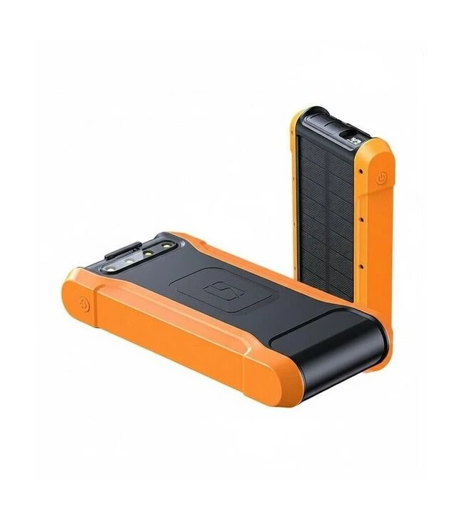 Універсальна мобільна батарея PowerPlant PD 18W, 20000mAh, USB-C, 2xUSB-A, сонячна панель (PB930487)