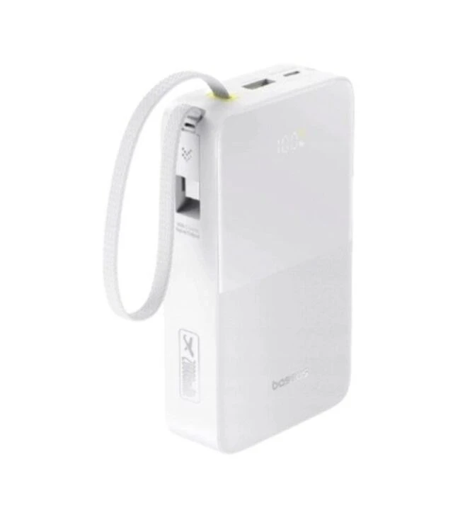Універсальна мобільна батарея Baseus EnerFill FC51 Bipow2 Pro 20000 mAh, 22,5W, White (E0027700)