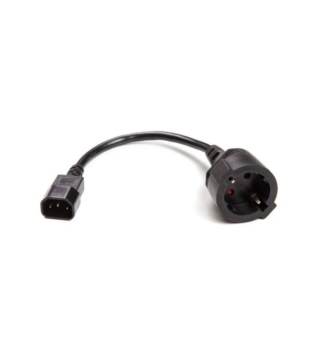 Кабель питания PowerPlant C14 - Schuko, 0,15м (EX610457)