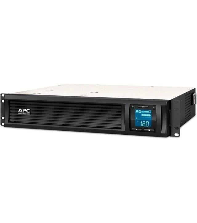 Источник бесперебойного питания APC Smart-UPS C 1000VA/600W, RM 2U, LCD, USB, SmartConnect, 4xC13 (SMC1000I-2UC)