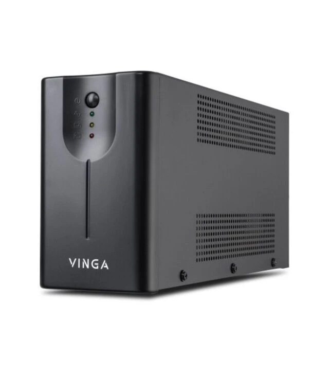 Джерело безперебійного живлення Vinga VPE-600MU LED 600VA Metal Case, 600VA/360W, USB (VPE-600MU)