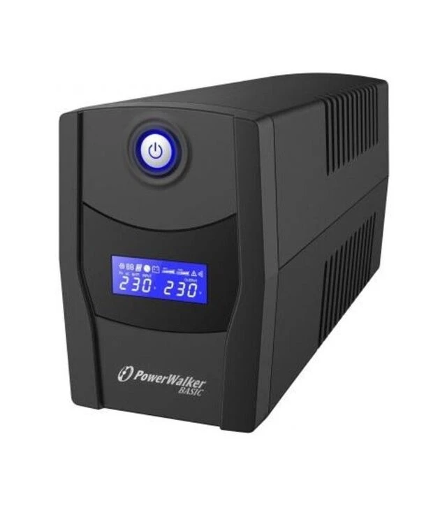 Источник бесперебойного питания PowerWalker VI 1000 STL, 1000VA/600W, LCD, USB (10121074)