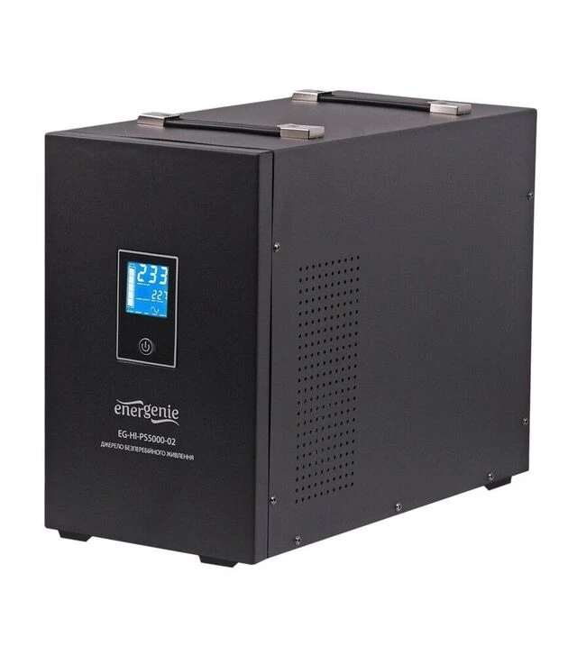 Джерело безперебійного живлення EnerGenie 500VA/300W LCD (EG-HI-PS500-02)