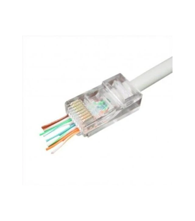 Коннектор Cablexpert RJ-45, Cat.5e, UTP, 8P8C, сквозные отверстия, 10 шт (LC-PTU-01/10)